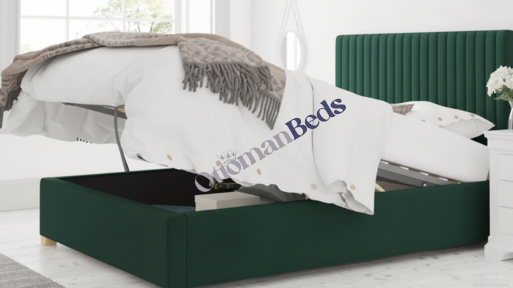 Levisham Ottoman Eire Linen Off White Bed Frame Only