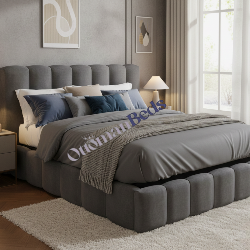 Jenkins Upholstered Ottoman Bed Frame