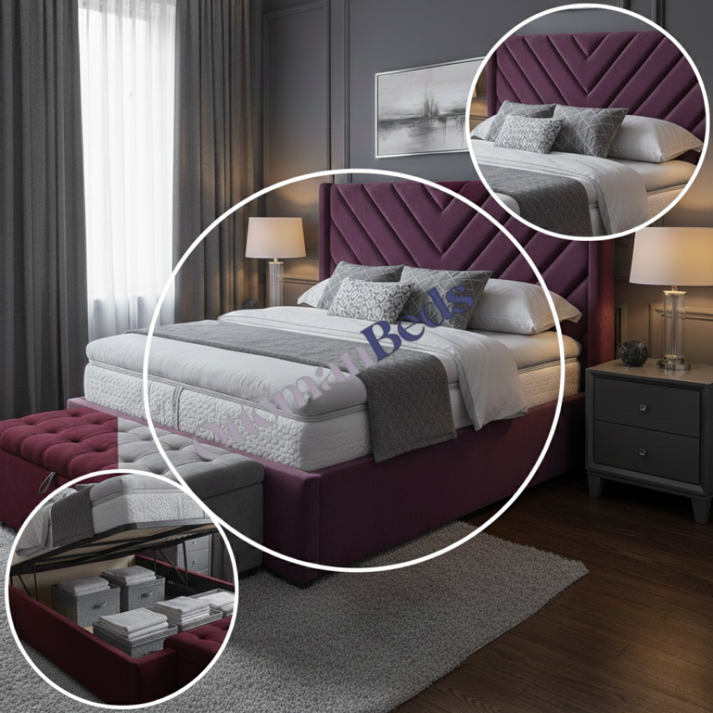 Rome Bliss Ottoman Storage Bed The Bed Store