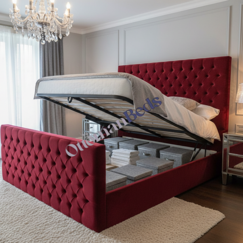 Julianna Chesterfield Storage Bed