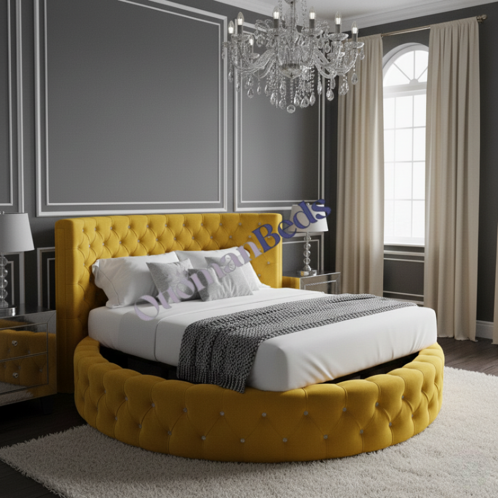 Lacey round Bed (fits standard uk mattress sizes)