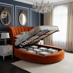 Philli round bed fits standard uk mattress sizes