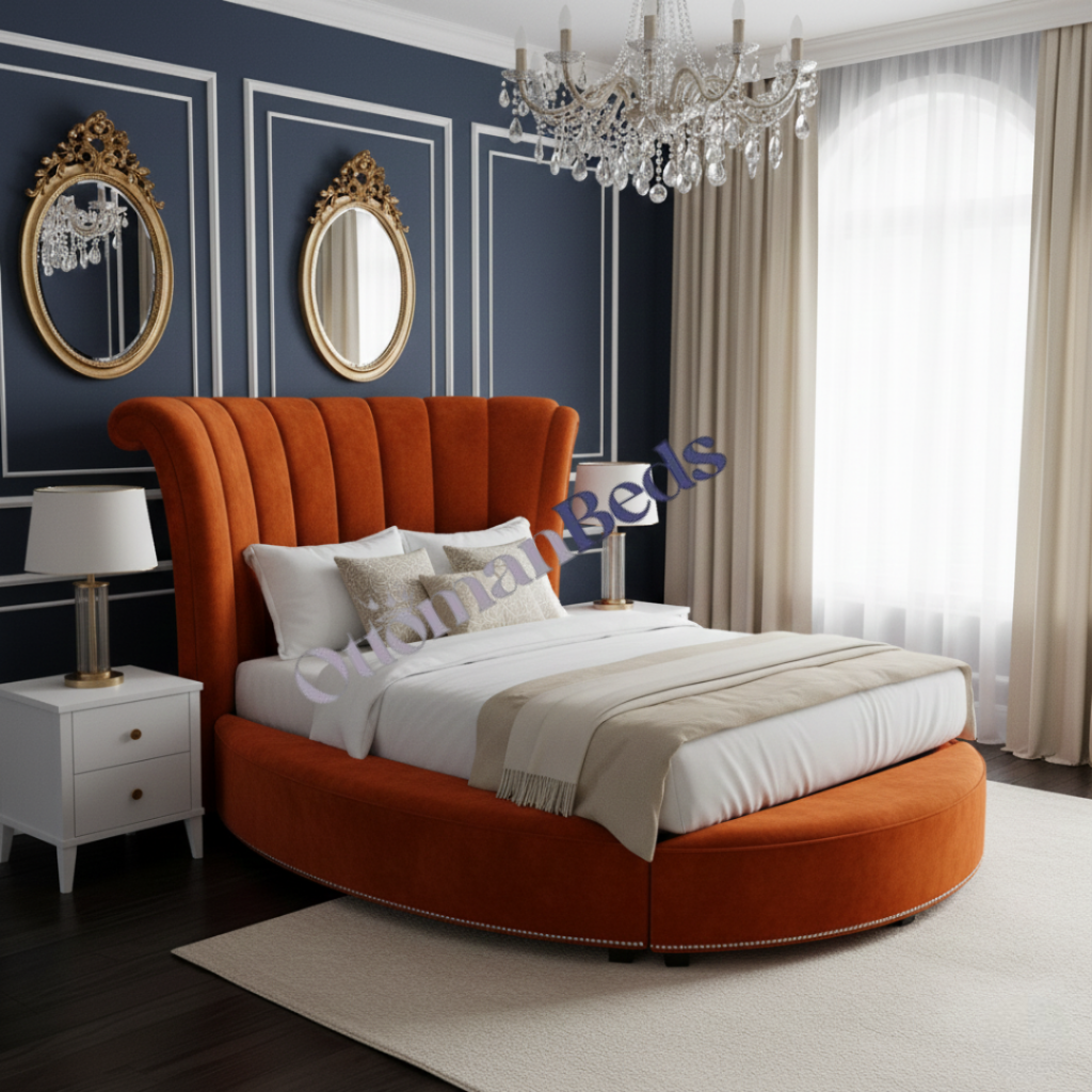 Philli round bed fits standard uk mattress sizes