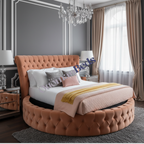 Sleigh Circular Round Bed