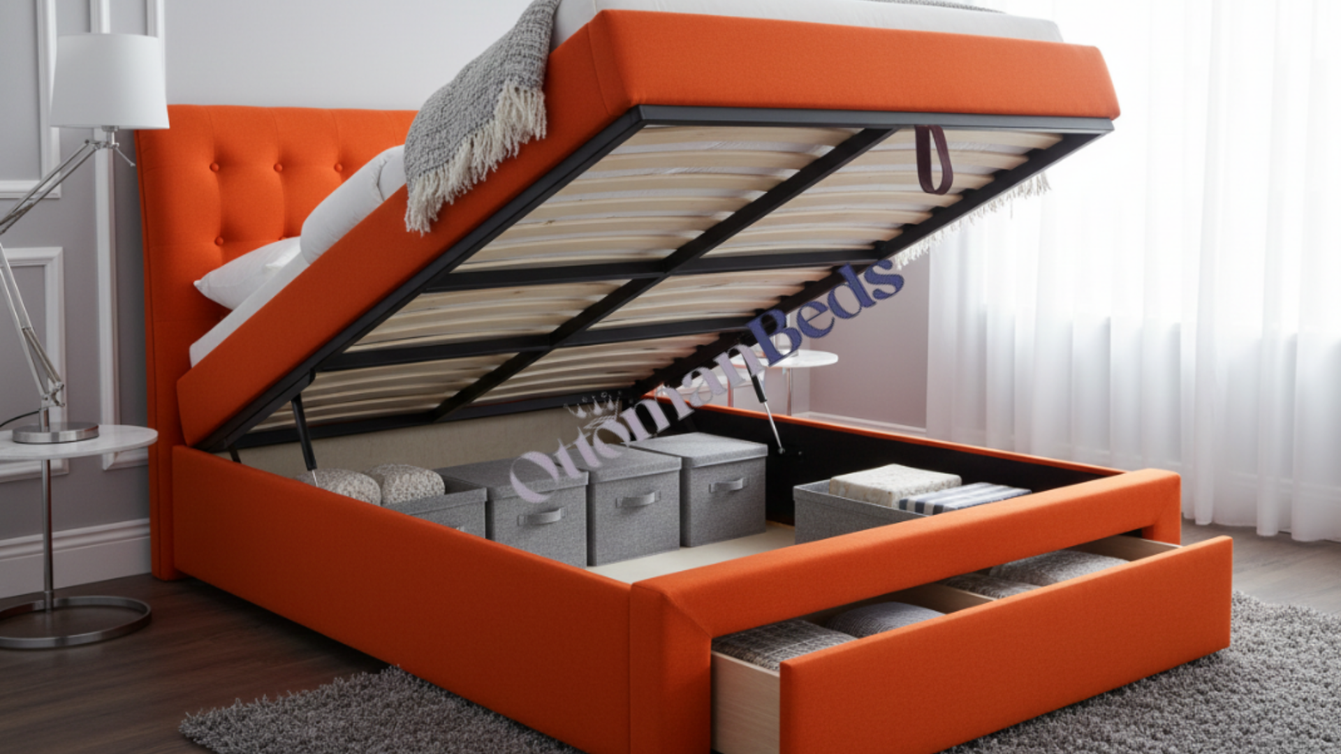 Two Front draws and Two Side Draw Bed Frame