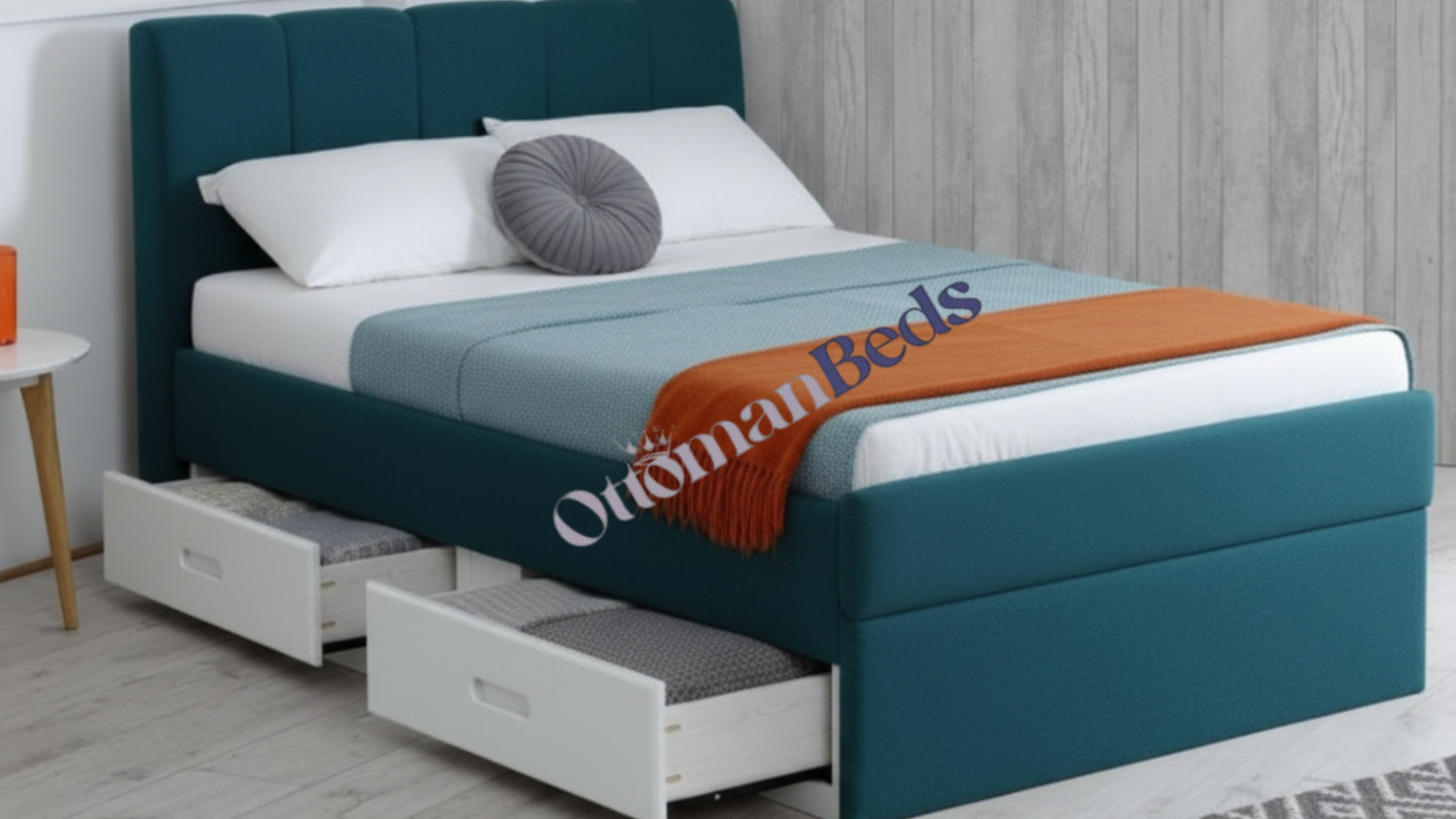 Captains White Wooden Storage Bed Frame - 3ft Single