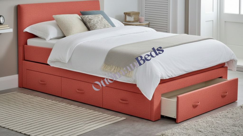 Mission Honey Pine Storage Bed