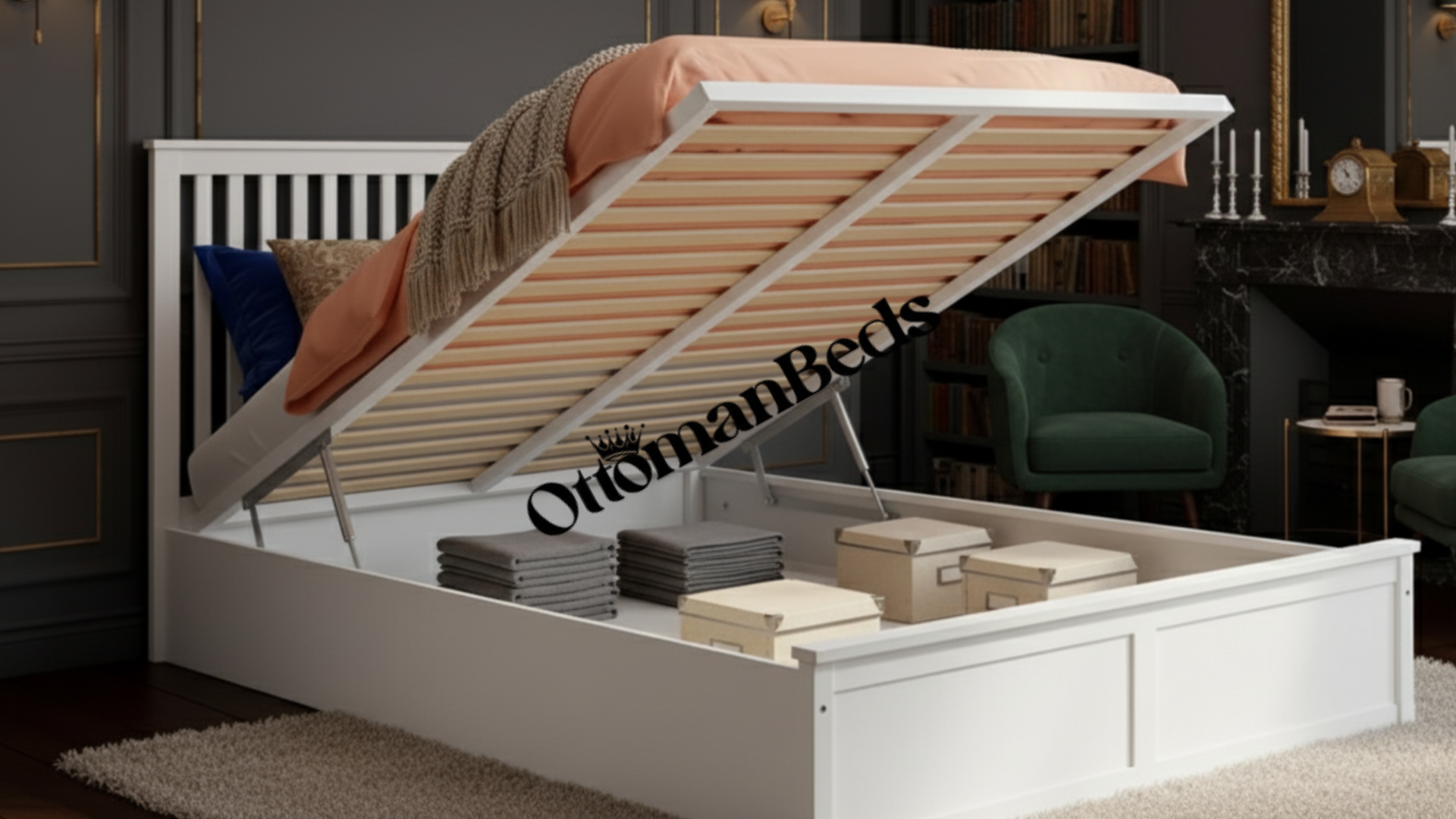 Flair Airedale Wooden Ottoman Bed