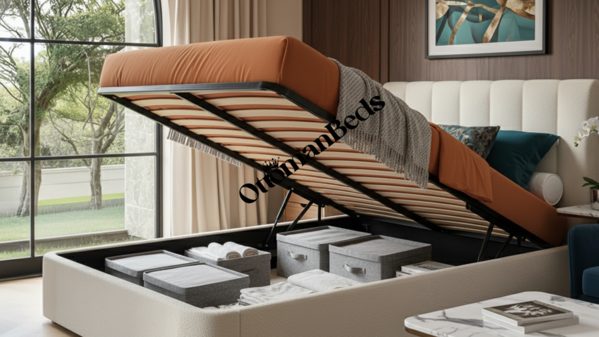 Taylor Hotel Ottoman Bed Set with Nightstands