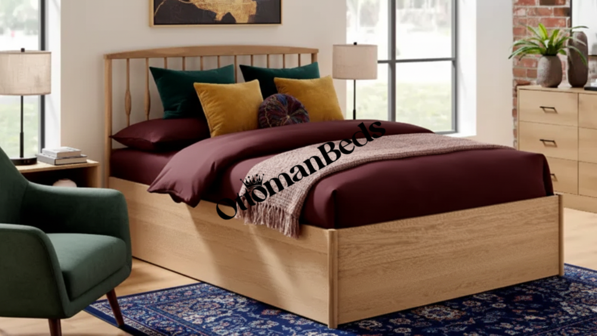 Limelight Arlo Wooden Ottoman Bed