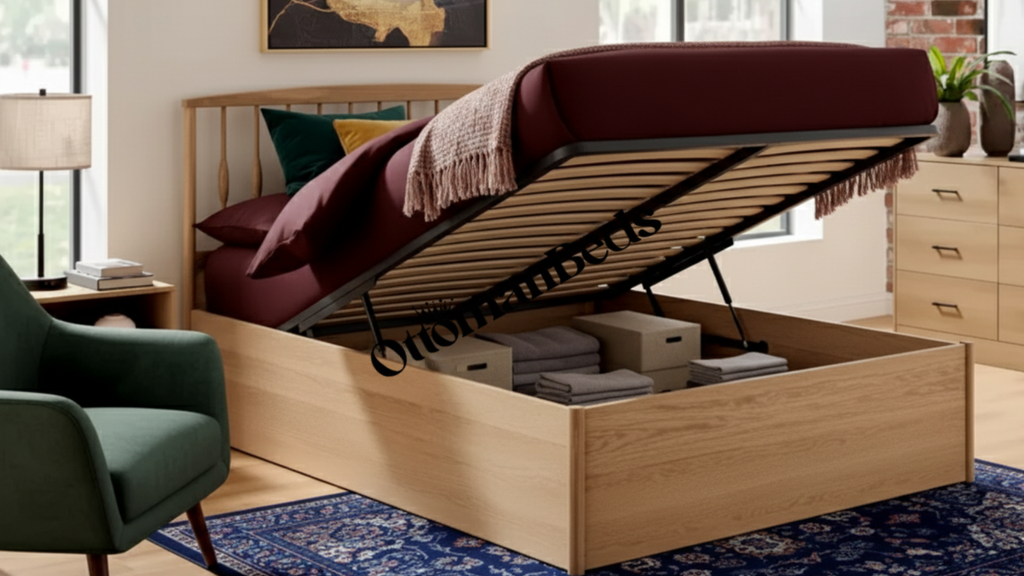 Limelight Arlo Wooden Ottoman Bed