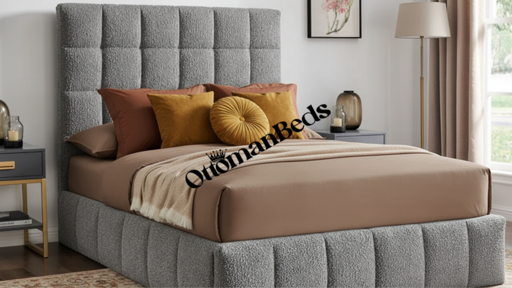 Limelight Starla Boucle Fabric Ottoman Bed Frame