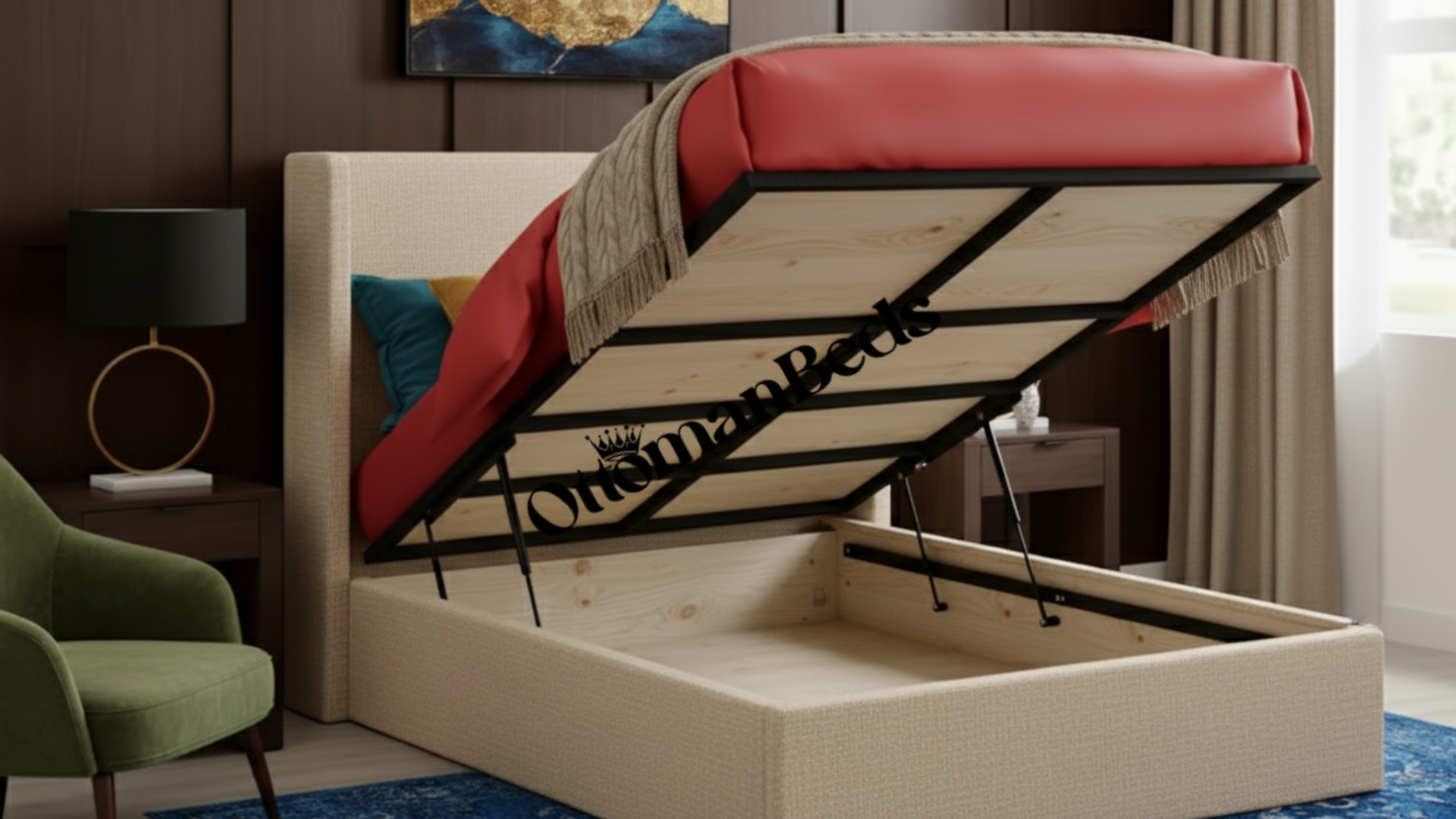 Limelight Nova Cord Ottoman Bed