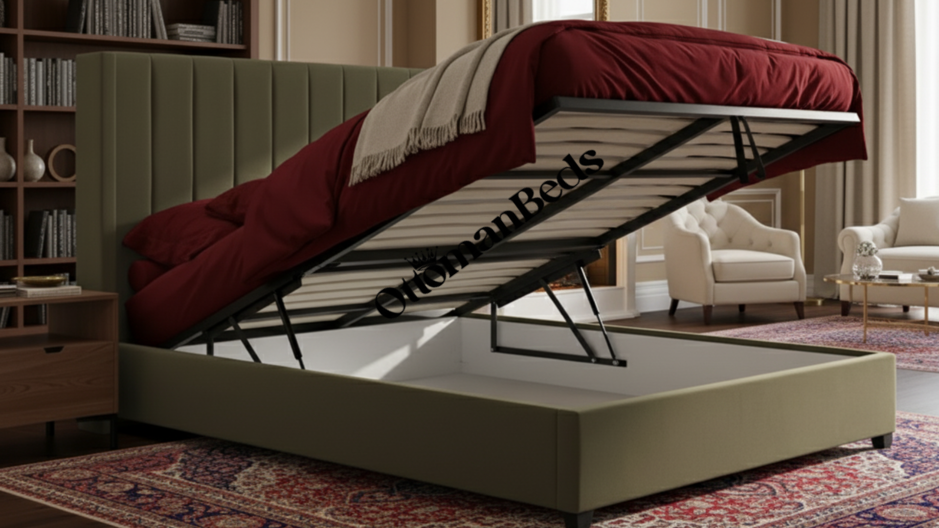 Ardenza Winged Ottoman Bed