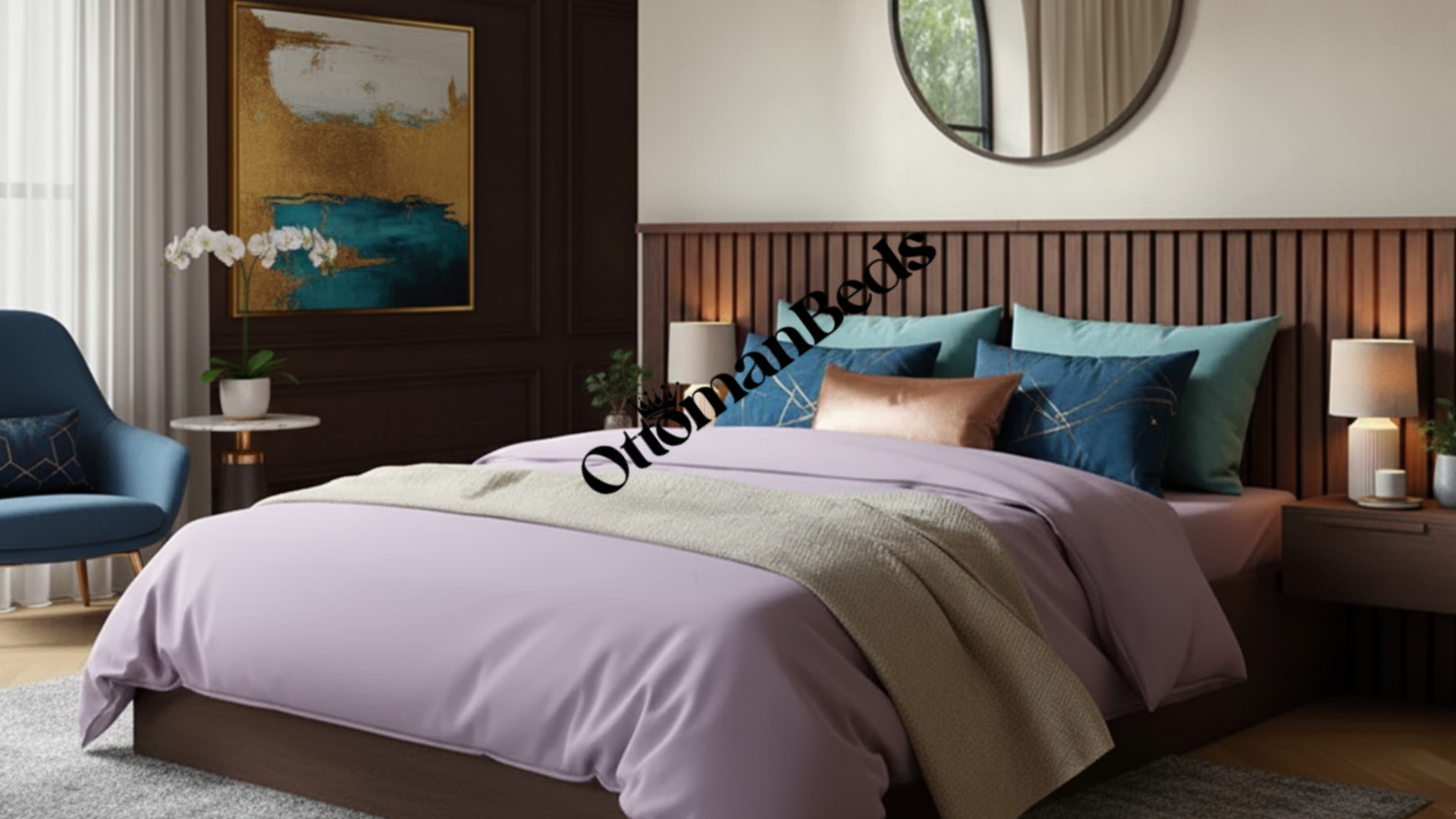 Taylor Luxe Ottoman Bed with Side Tables