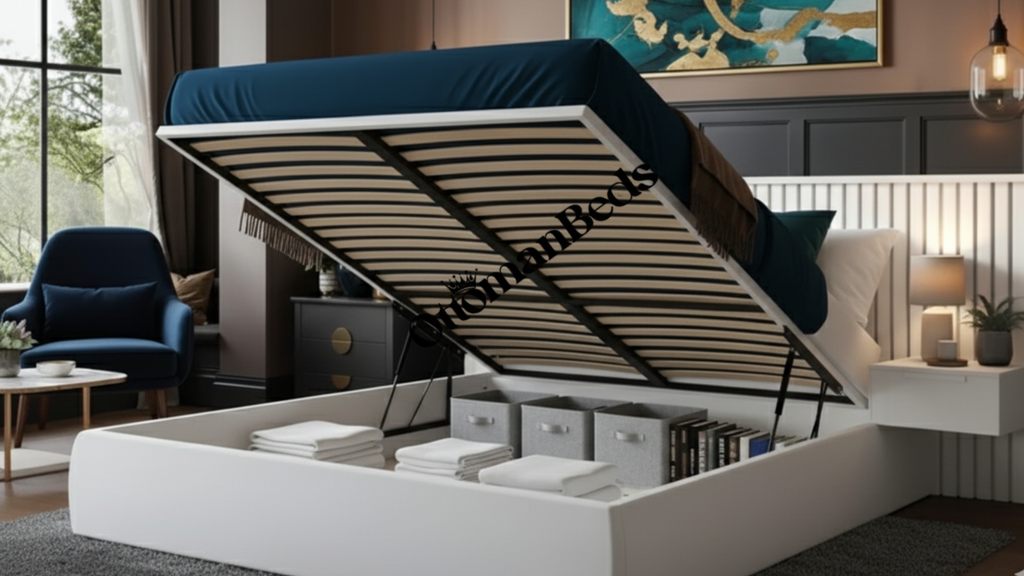 Taylor Executive Ottoman Bed with Side Tables