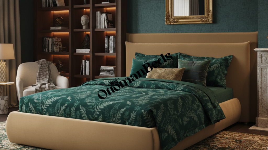 Sigrid Cushion Headboard Ottoman Bed