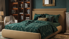 Sigrid Cushion Headboard Ottoman Bed