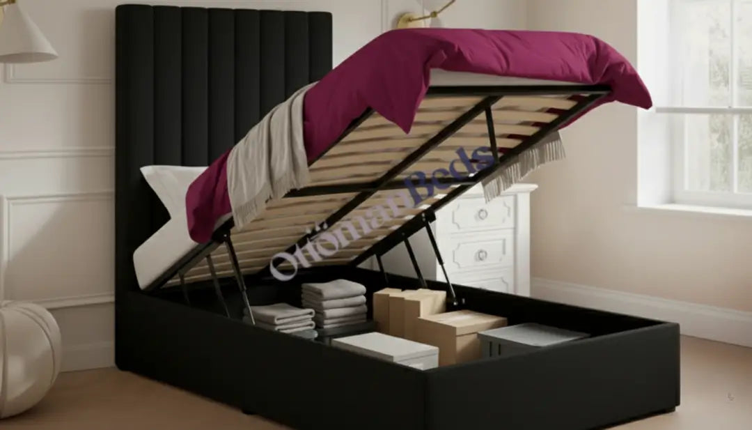 Velmora Stellar Black Ottoman Bed