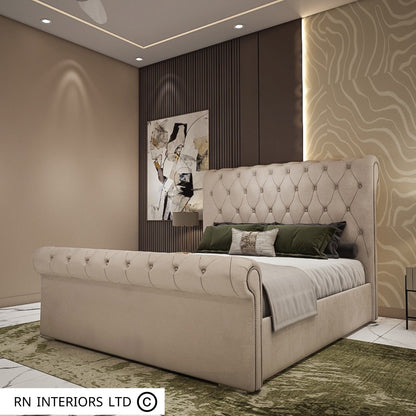 Super King Size Bed - Scroll Bed Frame