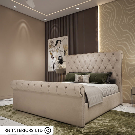 Super King Size Bed - Scroll Bed Frame