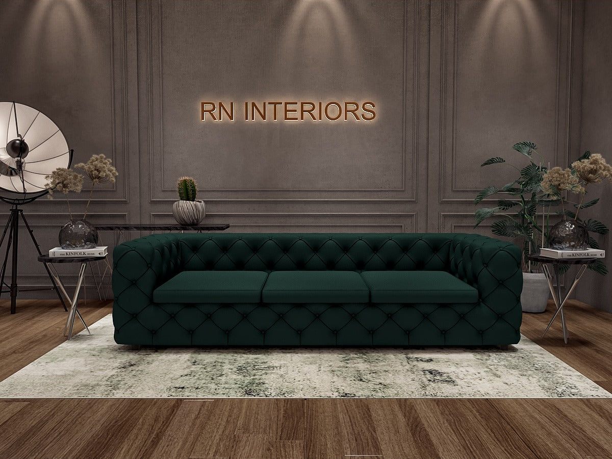 Emerald Luxe Compact Small Sofa