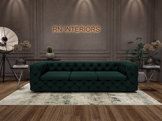 Emerald Luxe Compact Small Sofa