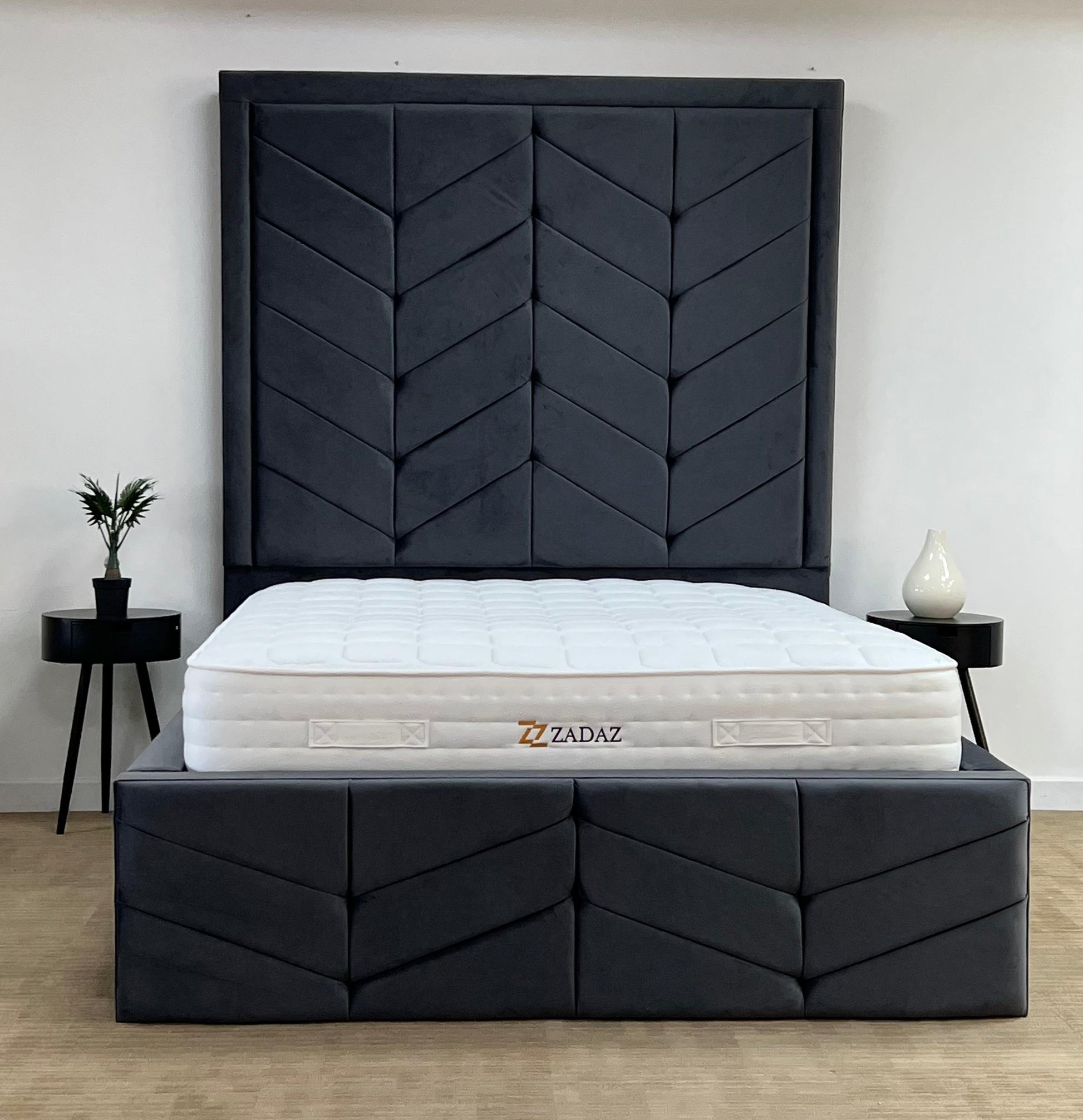 OREGON BED FRAME HIGHER HEADBOARD SPLIT 2 PIECE