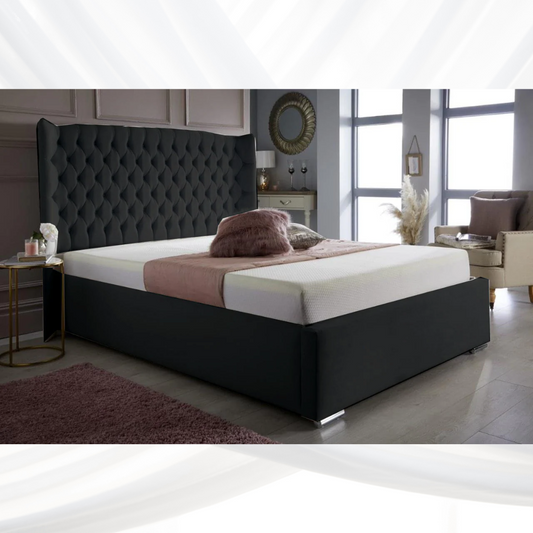 Amelia Chesterfield Wing Bed Frame