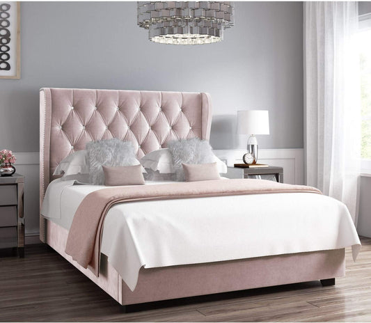 Sophia Wingback Sleigh Bed Frame