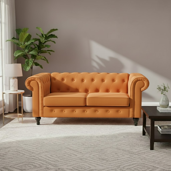 2-Seater Chesterfield Sofa – KD Velvet