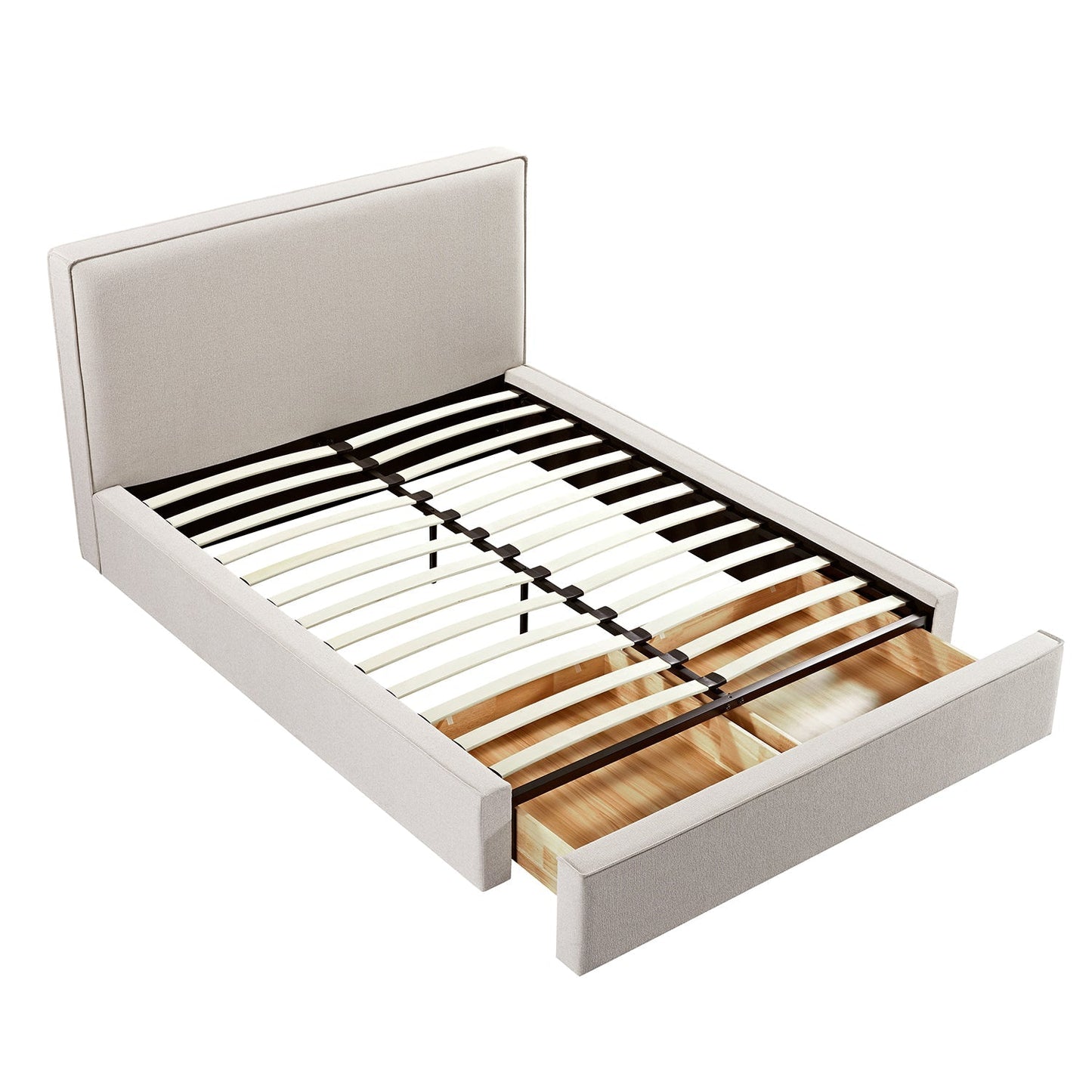Forte Drawer Bed with Storage, Oatmeal Weave