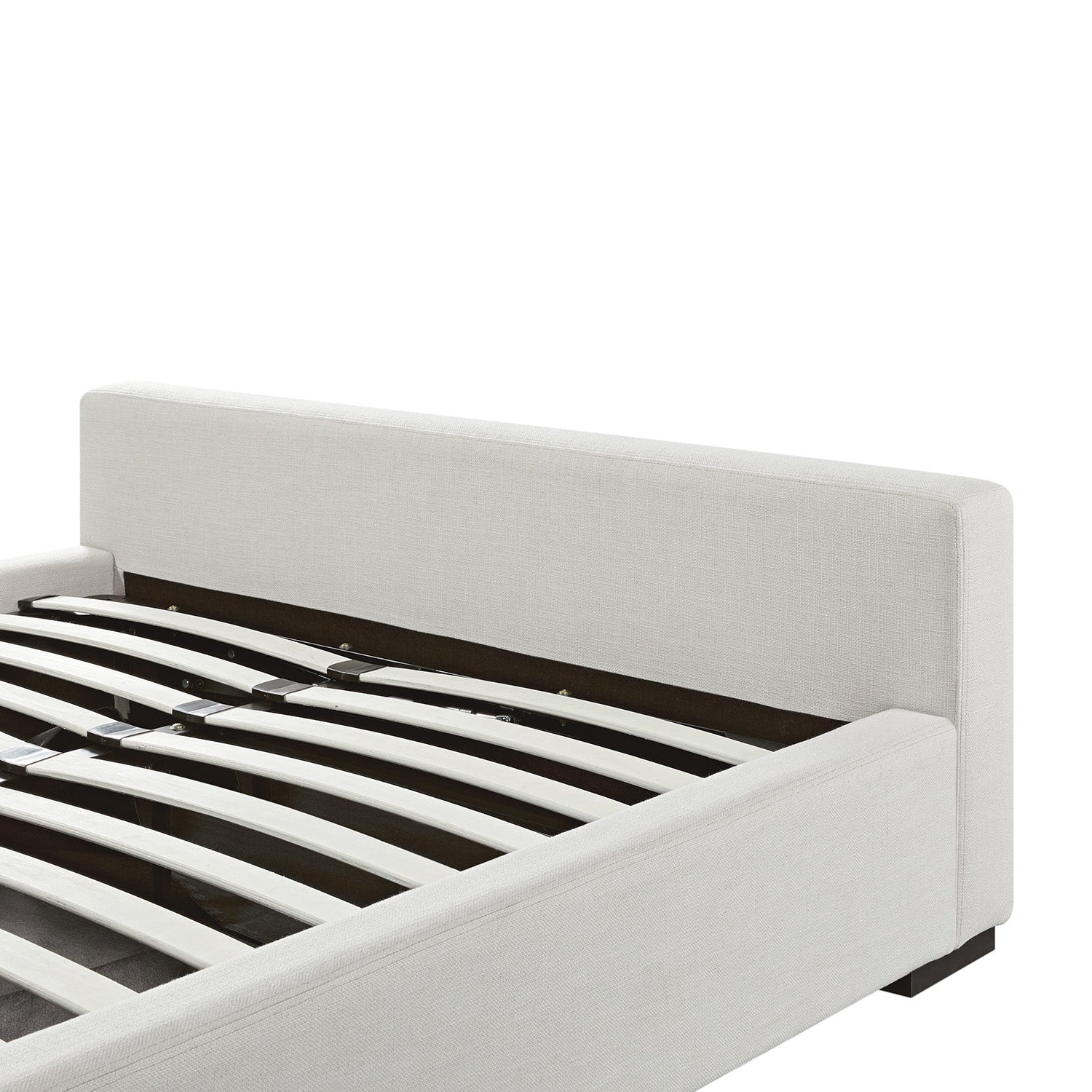 Antoine Side-Opening Ottoman Bed with Storage, Ivory Linen Blend