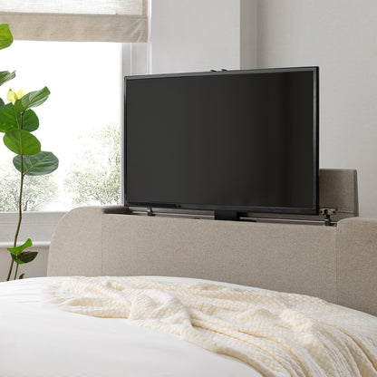Hadley Stone Fabric TV Bed with Ottoman Storage