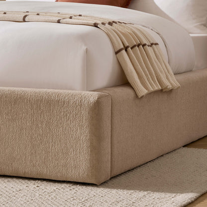 Aintree Ottoman Storage Bed - Textured Oatmeal