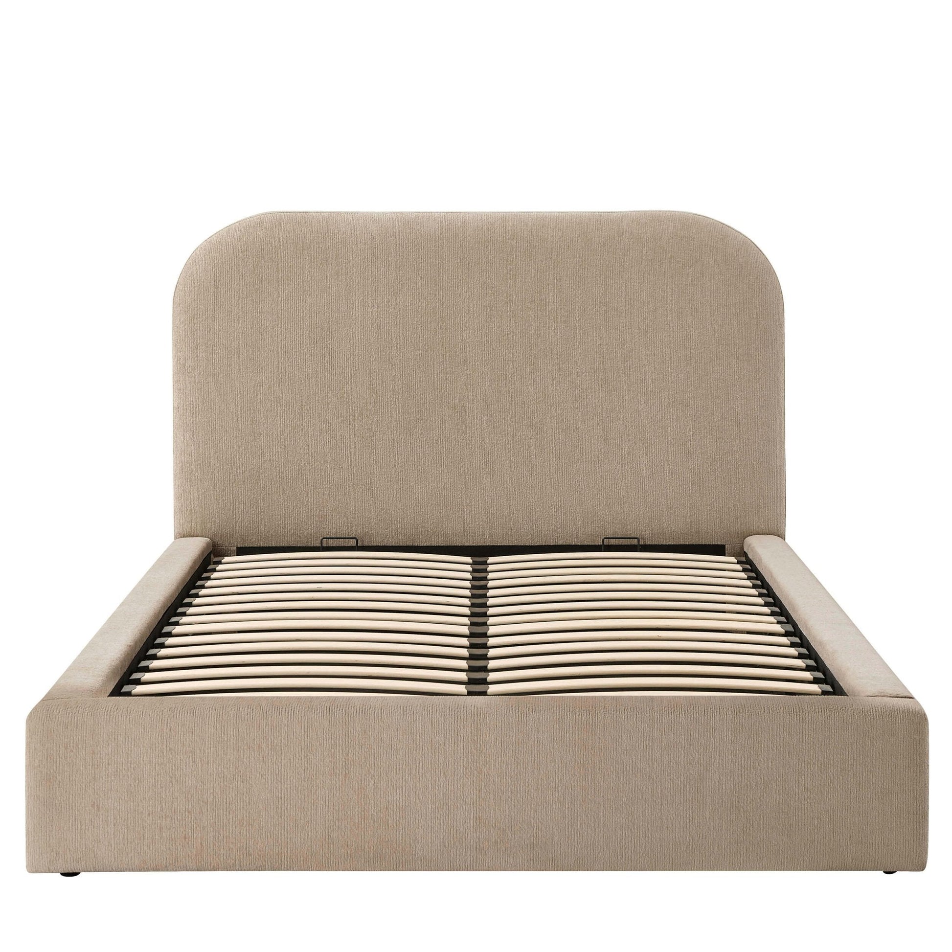 Aintree Ottoman Storage Bed - Textured Oatmeal