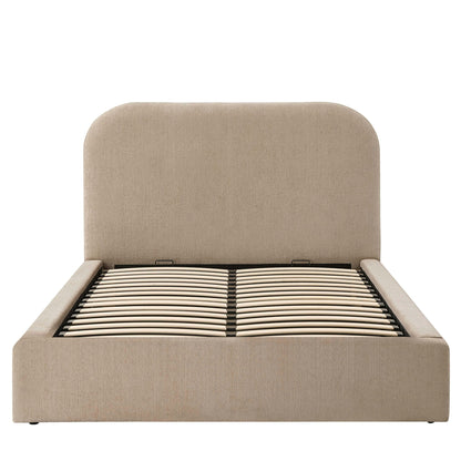 Aintree Ottoman Storage Bed - Textured Oatmeal
