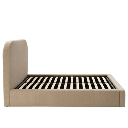 Aintree Ottoman Storage Bed - Textured Oatmeal