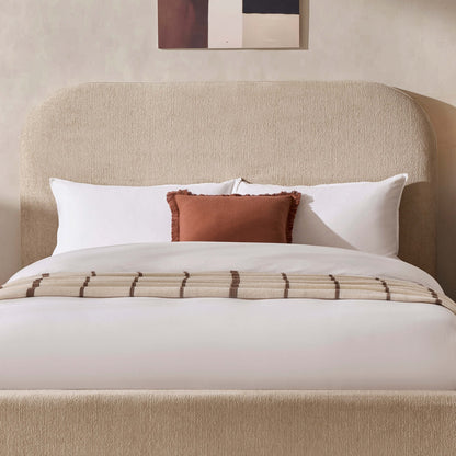 Aintree Ottoman Storage Bed - Textured Oatmeal