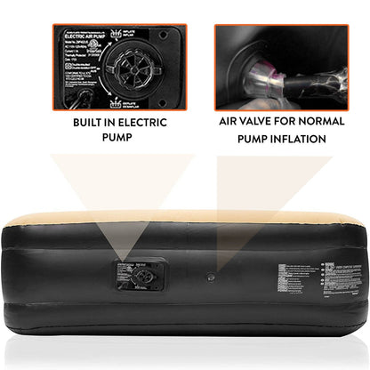 Inflatable High Raised Air Bed Mattress Built- in Electric Pump Double Bed Size