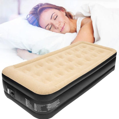 Inflatable High Raised Air Bed Mattress Built- in Electric Pump Double Bed Size