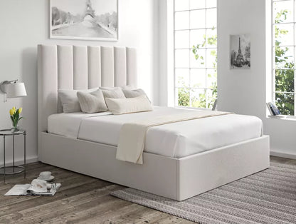 Amalfi Arran Natural Upholstered Ottoman Bed Frame Only