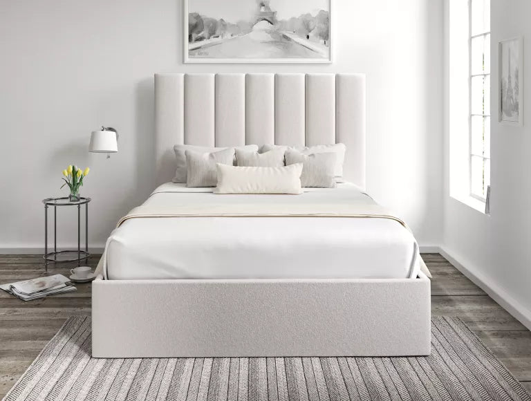 Amalfi Arran Natural Upholstered Ottoman Bed Frame Only – view 4