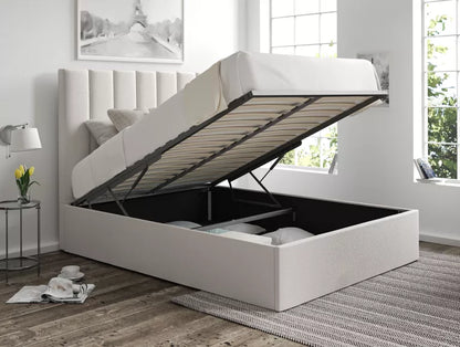 Amalfi Arran Natural Upholstered Ottoman Bed Frame Only
