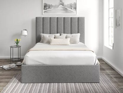 Amalfi Arran Pebble Upholstered Ottoman Bed Frame Only