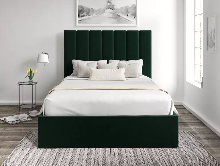 Amalfi Hugo Bottle Green Upholstered Ottoman Bed Frame Only – view 5