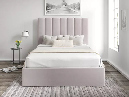 Amalfi Hugo Dove Upholstered Ottoman Bed Frame Only