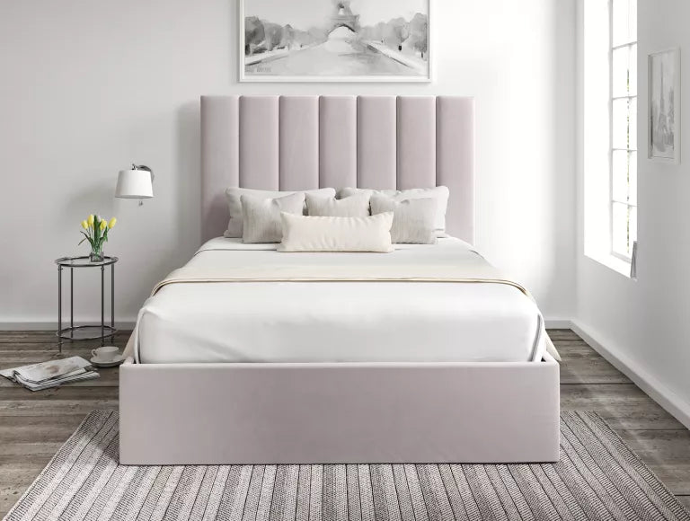 Amalfi Hugo Dove Upholstered Ottoman Bed Frame Only – view 3