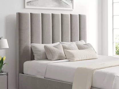 Amalfi Hugo Platinum Upholstered Ottoman Bed Frame Only
