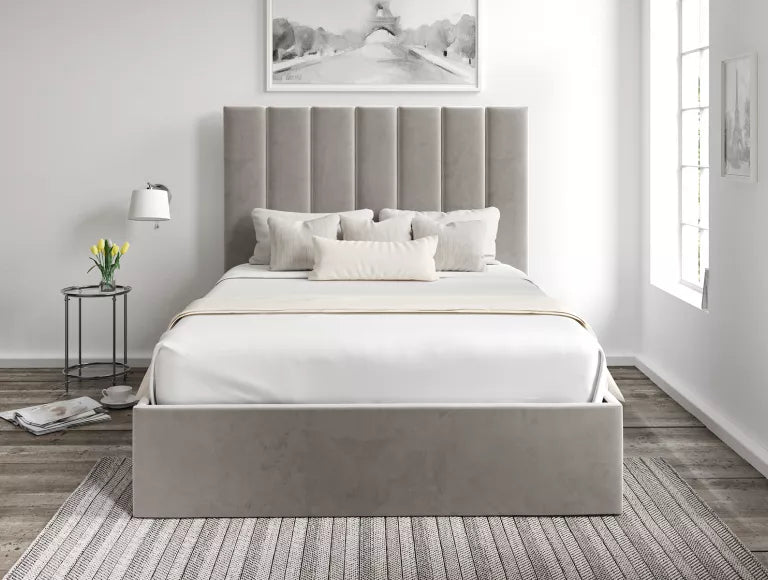 Amalfi Hugo Platinum Upholstered Ottoman Bed Frame Only – view 3